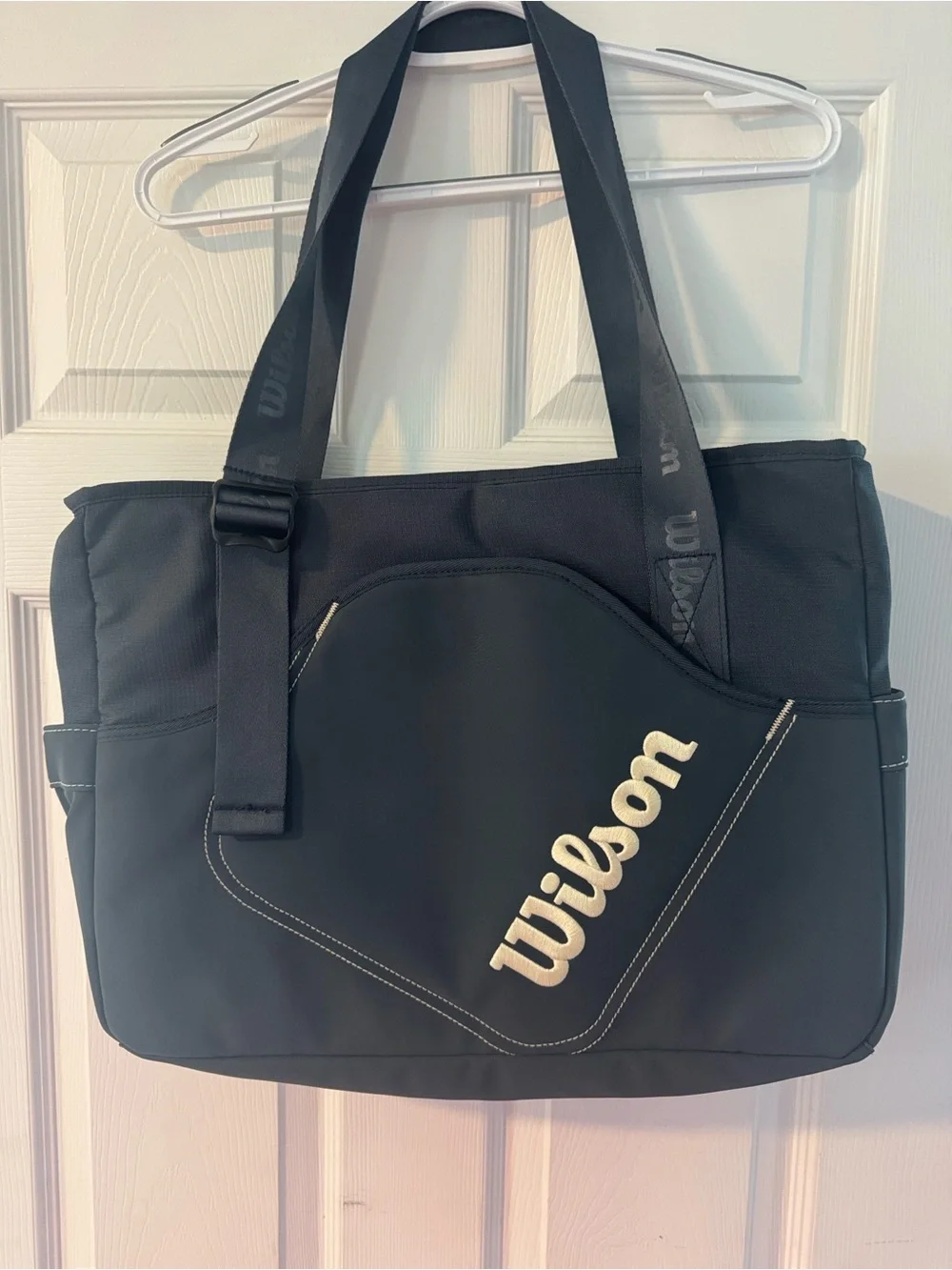 WILSON PICKLEBALL LIFESTYLE TOTE BAG GREY/WHITE